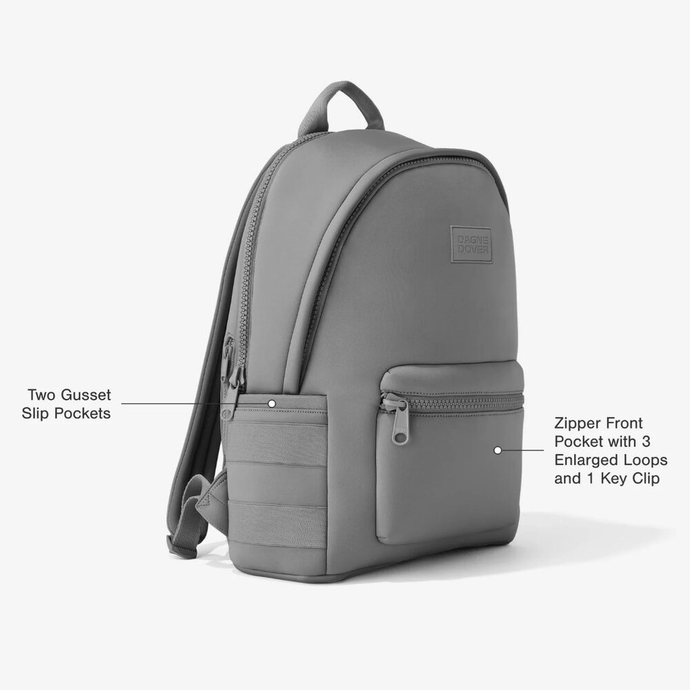 Dagne Dover Dakota Neoprene Backpack in Onyx, Large - Picture 11 of 13